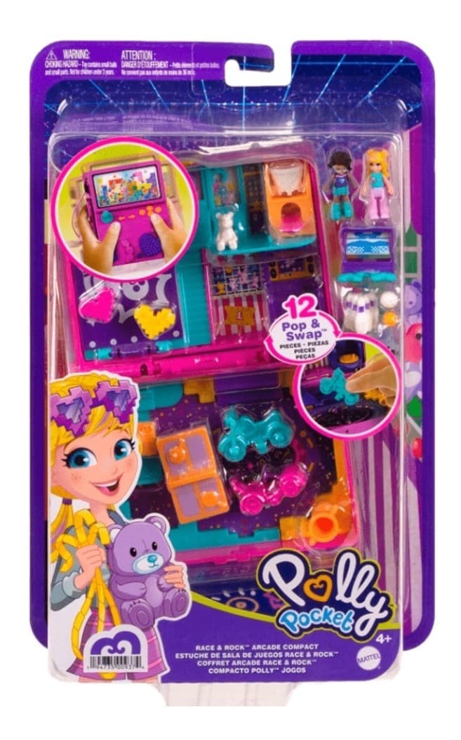 Set De Polly Pocket - Sala De Juegos Race And Rock Hcg15