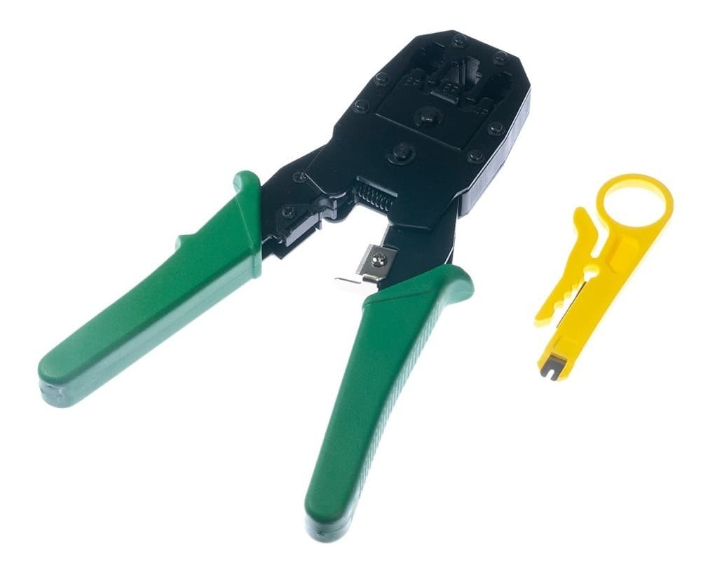 Pinza Ponchadora Red Rj45 Rj11 Rj9 3 En 1 + Pela Cable