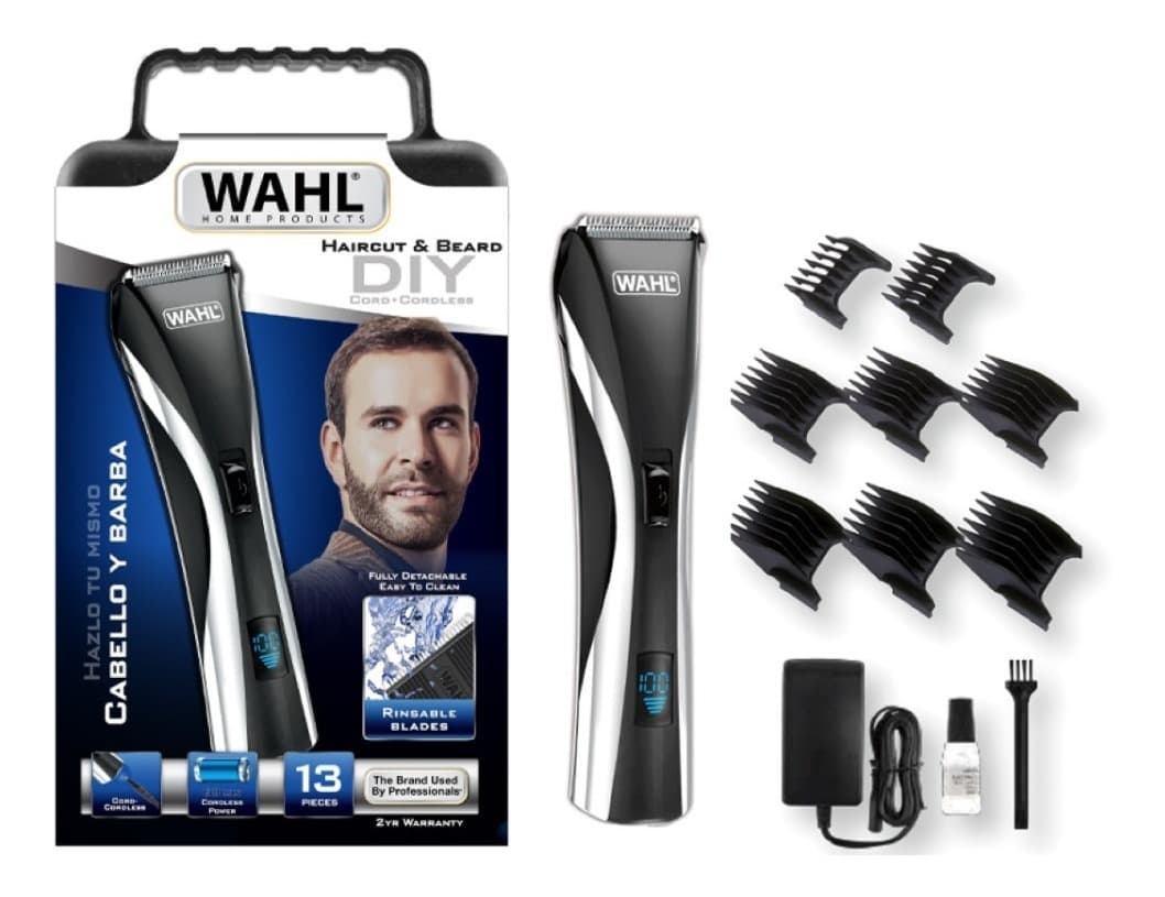 Maquina Peluquera Wahl Hair Cut & Beard Kit 13 Piezas