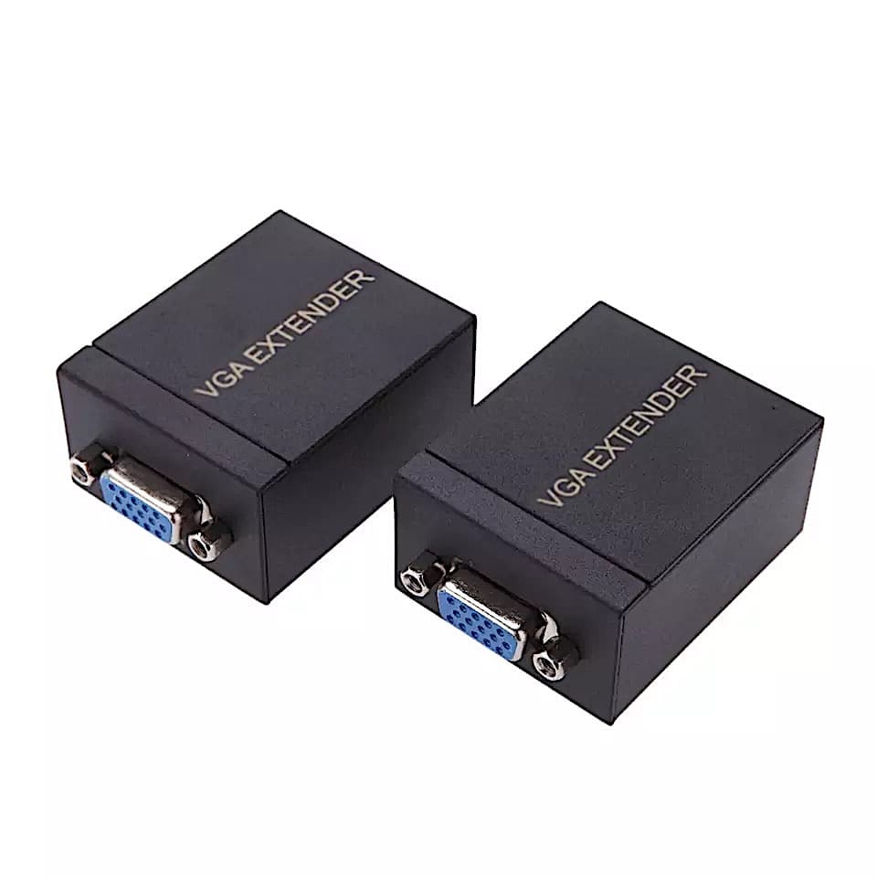 Extensión Extender Vga X Rj45 Utp Cat 5e/6 Hasta 60 Metros