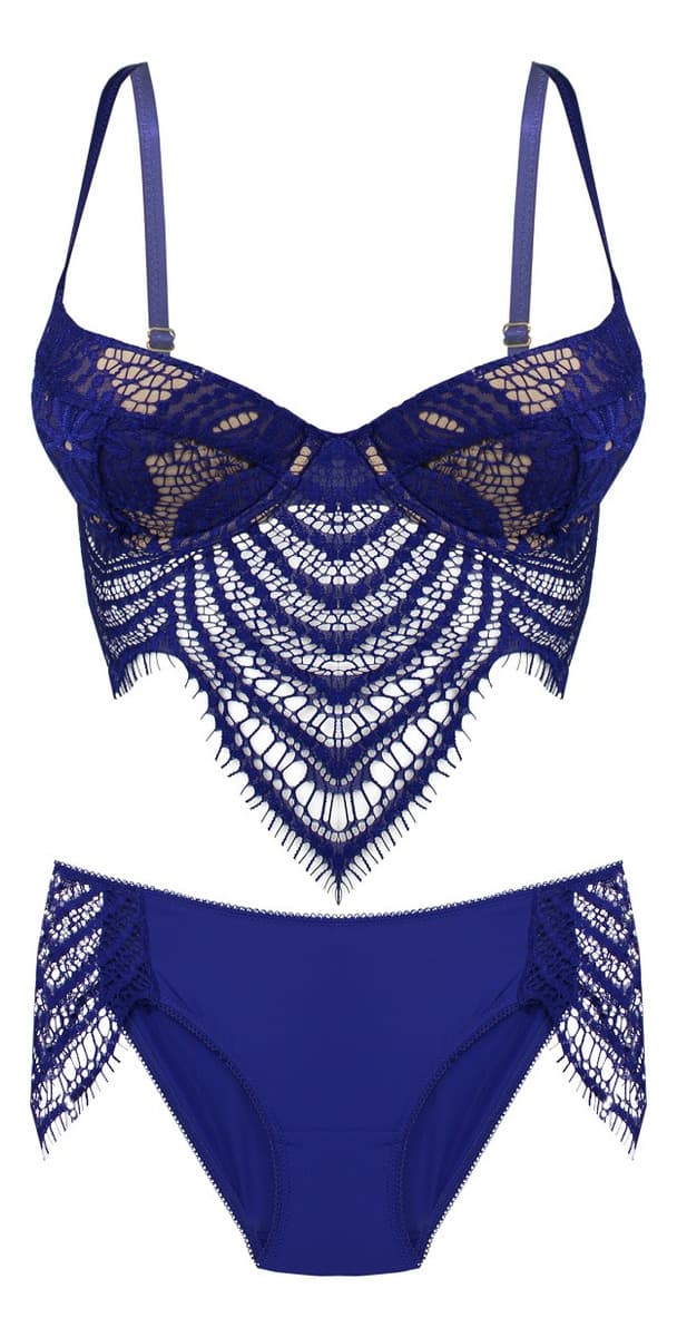 Lencería Sexy Lili Pink Para Mujer, Lencería Sexy Azul, 30b