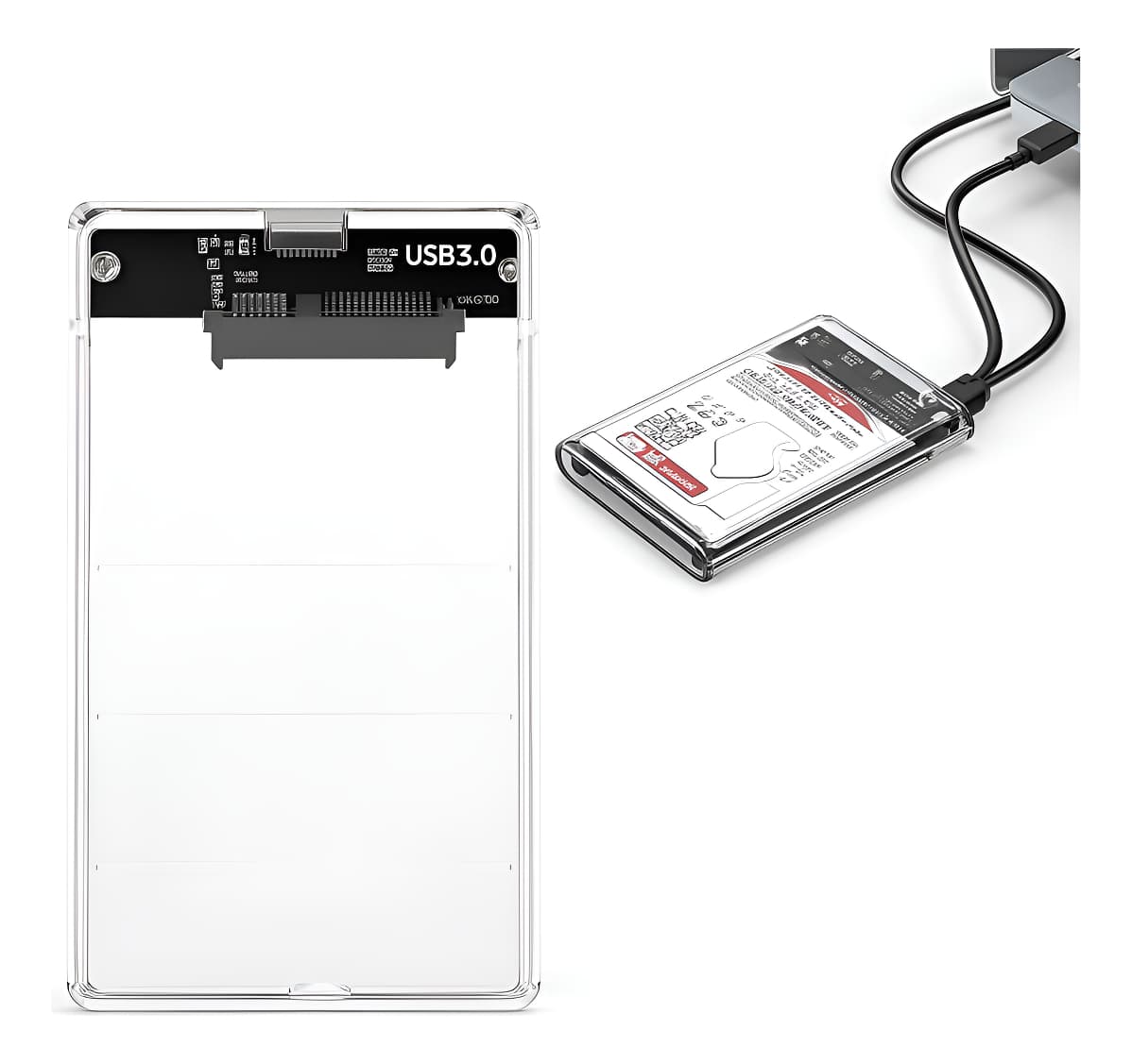 Caja Disco Duro Hdd De 2.5 Sata A Usb 3.0 + Cable Usb 3.0