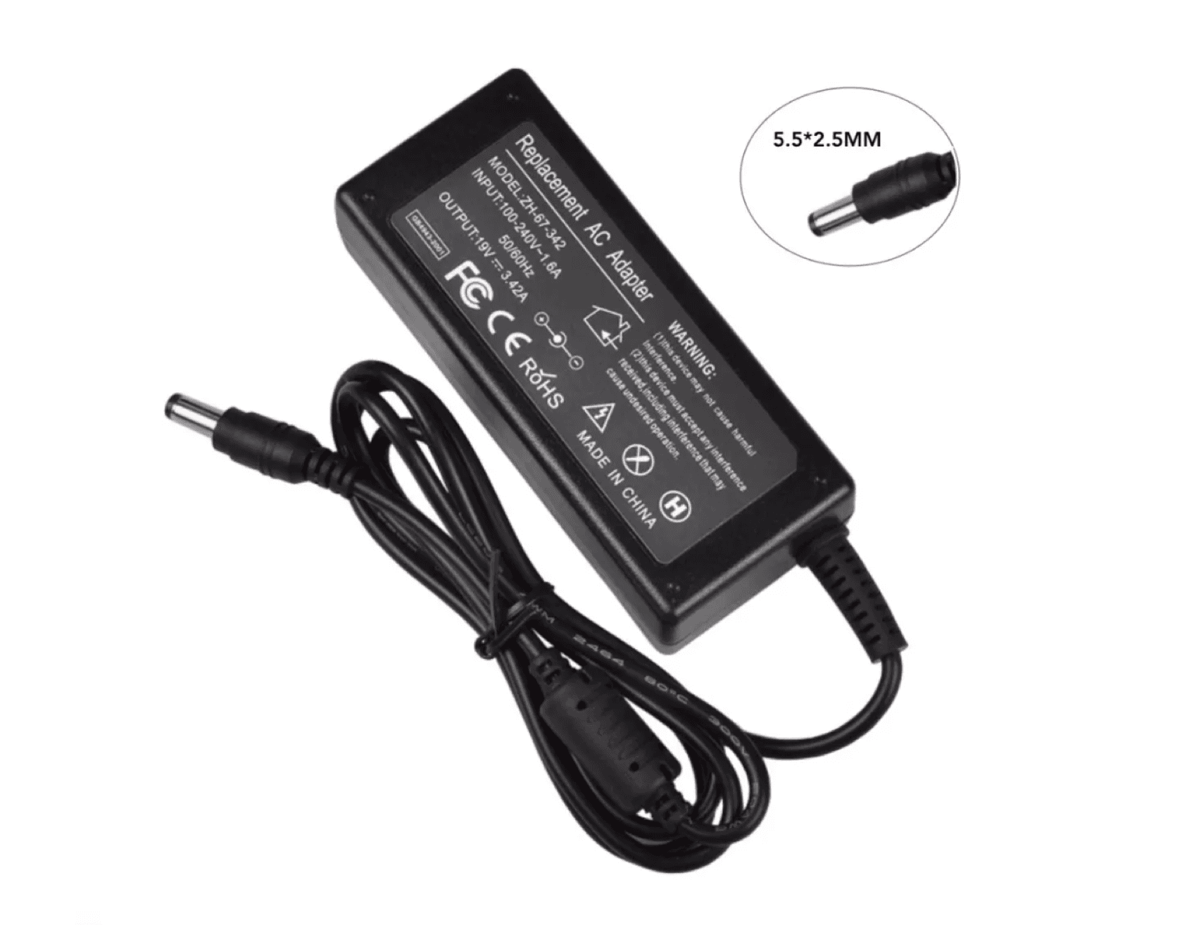 Cargador Para Portátil Toshiba 19v 3.42a 65w 5.5*2.5mm