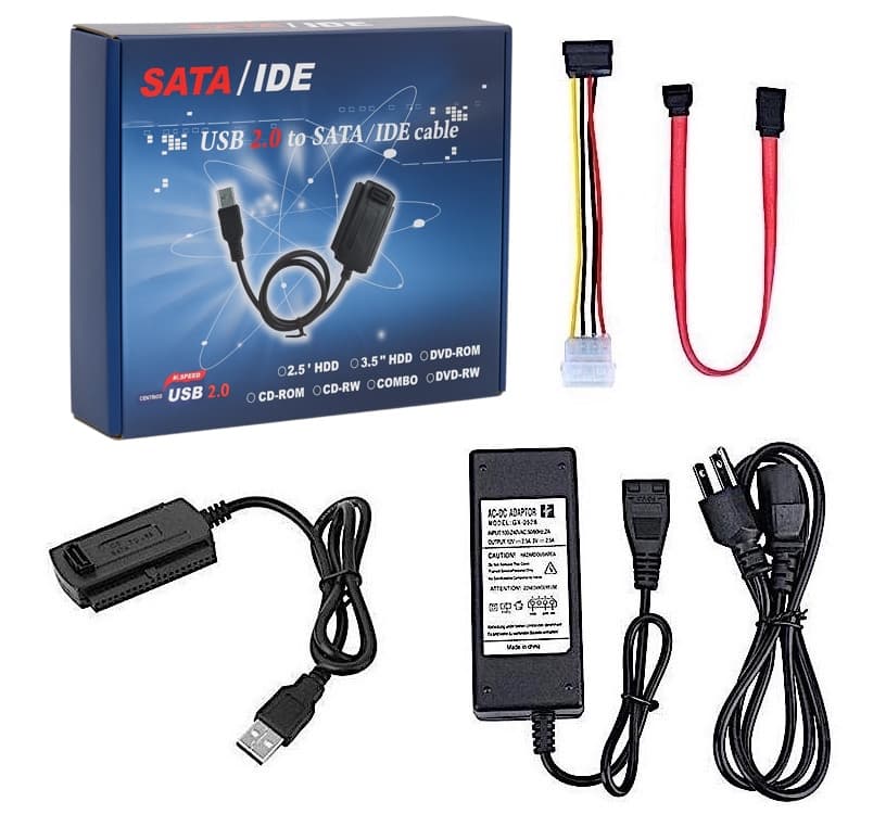 Cable Convertidor Sata A Usb / Ide A Usb Disco Duro 2.5/3.5