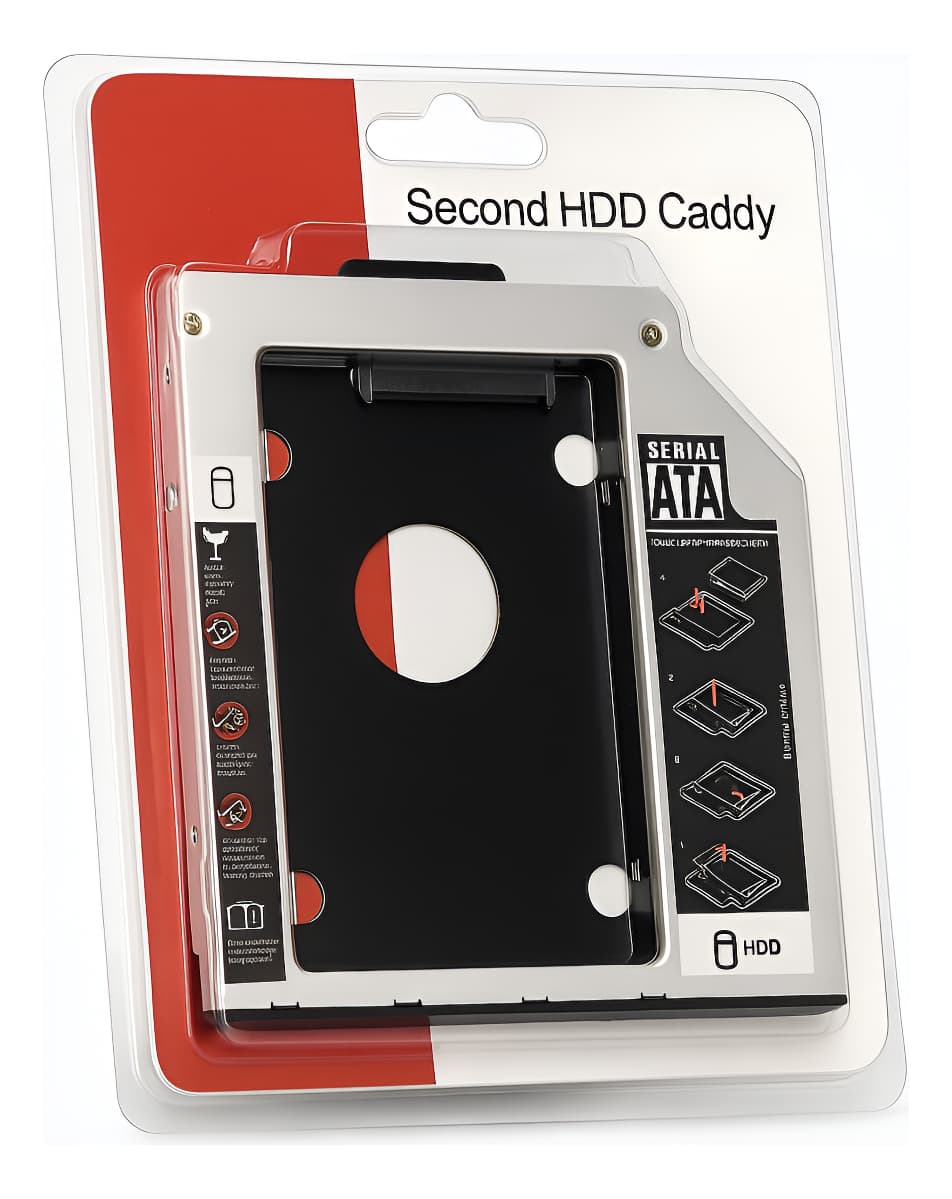 Caddy Hdd Disco Duro Mac O Portatil Sata 9.5m + Atornillador