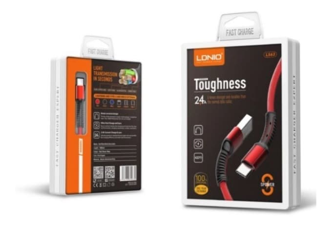 Cable De Datos Ldnio V8 2.4a 1 Metros Rojo Ls63