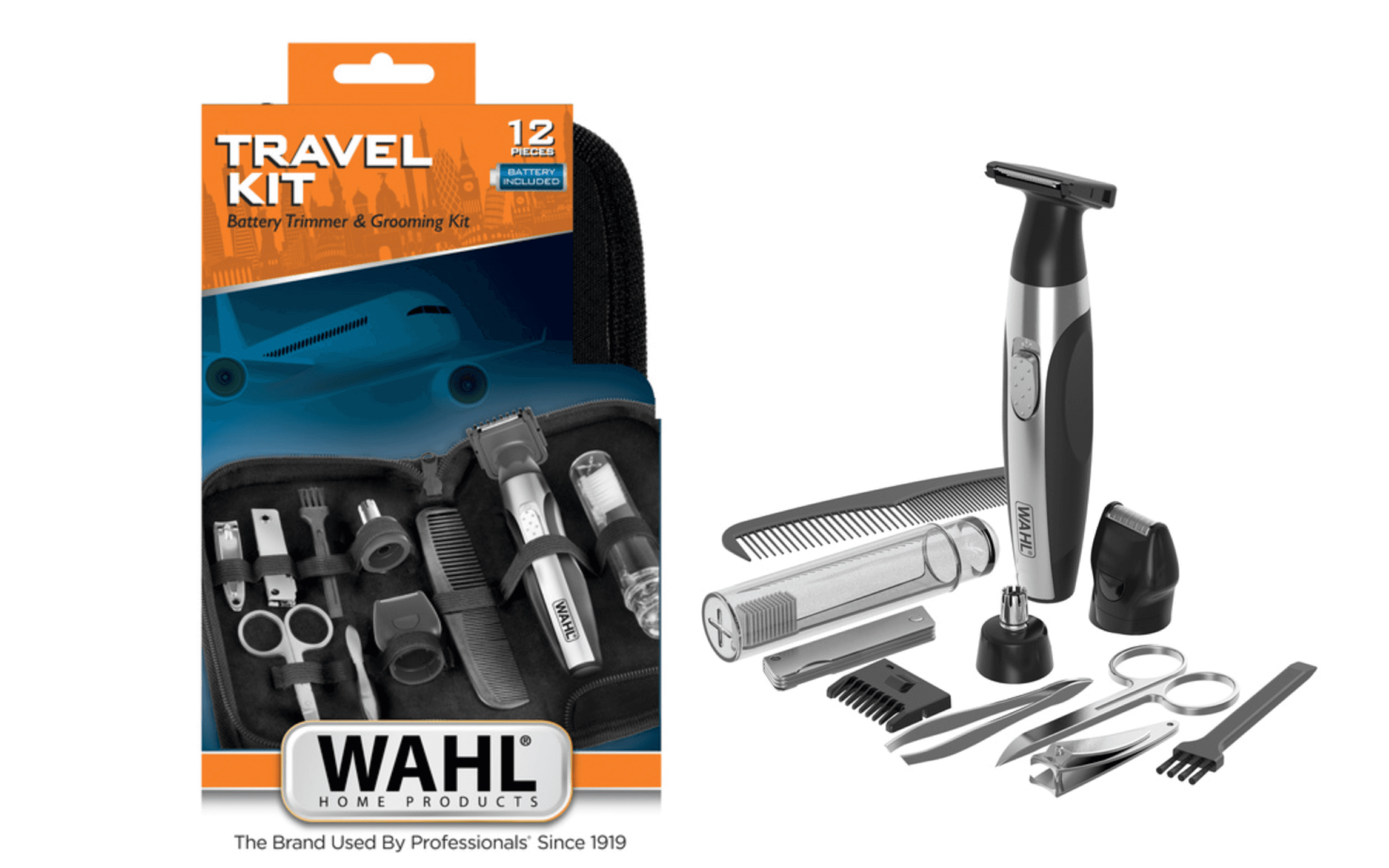 Set De Maquina Wahl Travel Kit X12 Piezas 05604-208