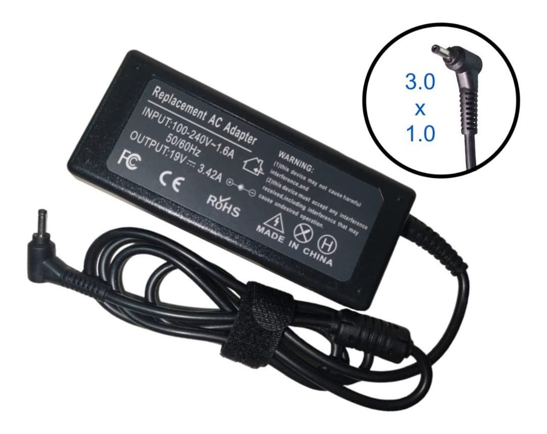 Cargador Para Acer 19v 3.42a 65w Punta 3.0x1.0mm