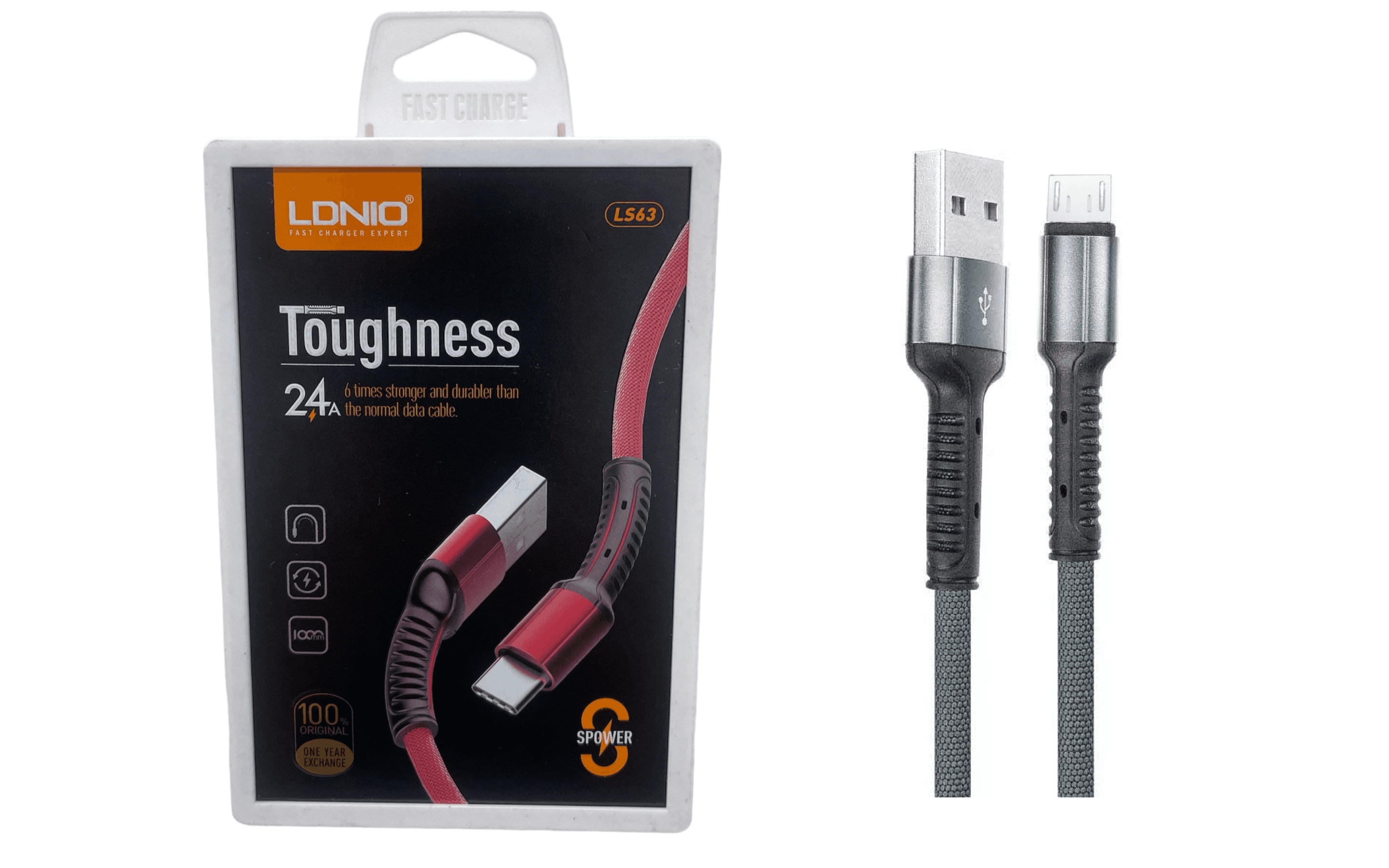 Cable Carga Rápida Usb A V8 Xiaomi Samsung Motorola 1 Metro