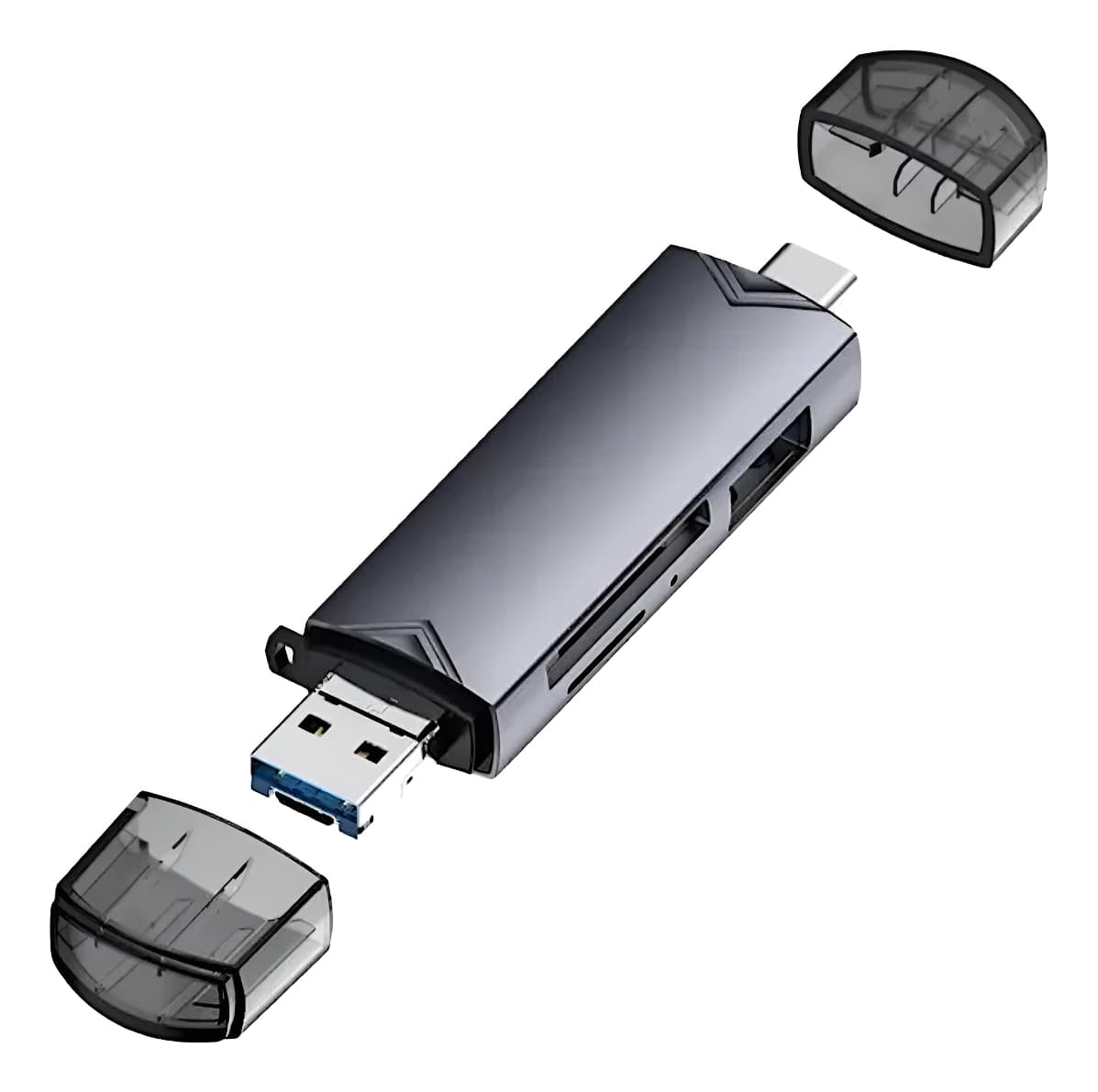 Lector De Memorias Sd Micro Sd Y Otg Tipo C 3 En 1 Multifunción