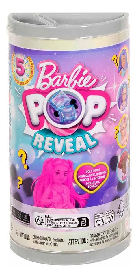 Barbie Pop Reveal 5 Sorpresas 4 Estilos De Muñeca Sorpresa Hrk63