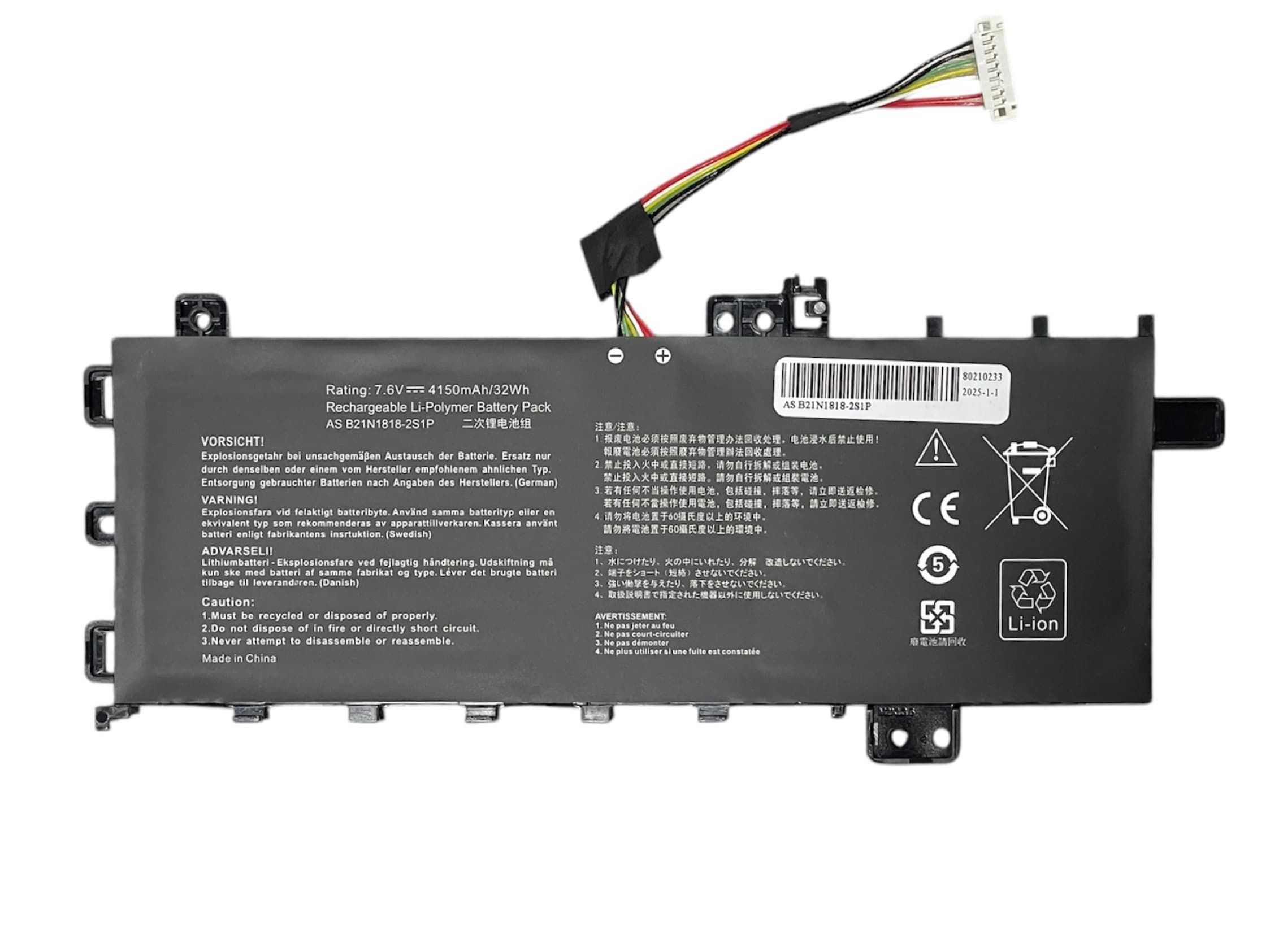 Bateria Portatil Para Asus B21n1818 X512f X512D F512DA A512FB