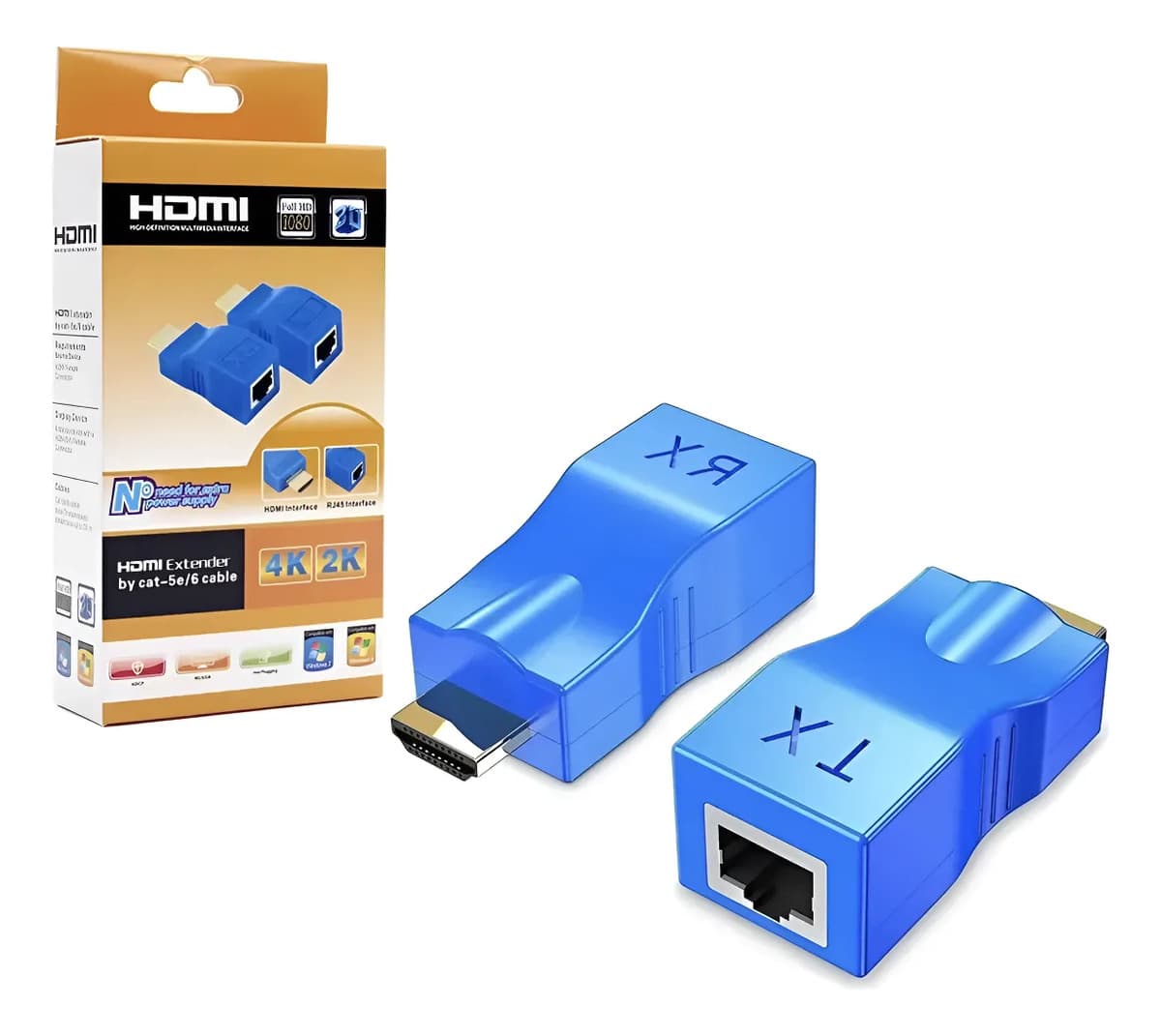 Adaptador Extender Hdmi X Rj45 / Hasta 30 Metros
