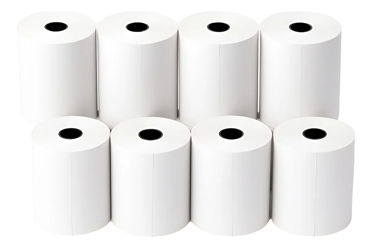 Pack X8 Rollos Papel Termico Impresora Pos 58mm 57x50