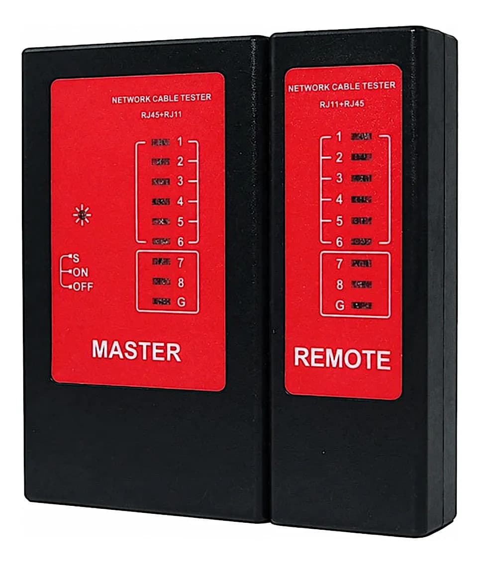 Tester De Red Probador Cable Redes Rj45 Rj11 Utp + Funda
