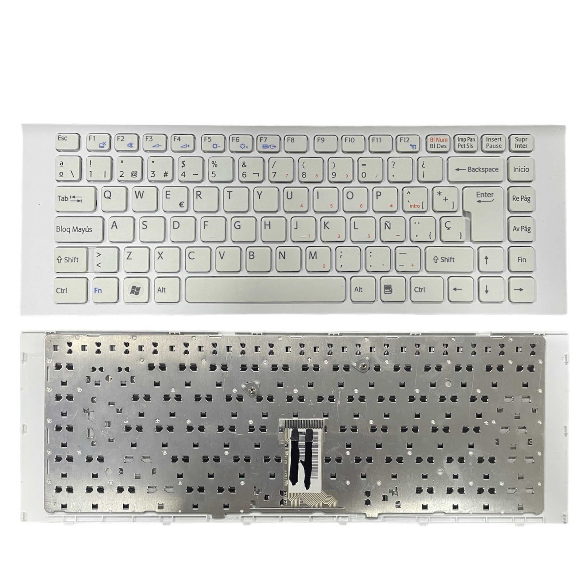 Teclado De Portátil Sony Vaio VPC-EG EG EK PCG-61B11U Blanco