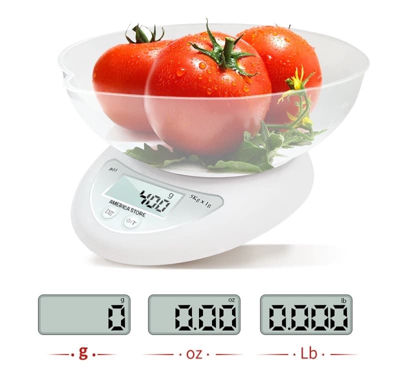 Gramera Digital Electrica De Cocina Bascula Pesa De 5 Kilos