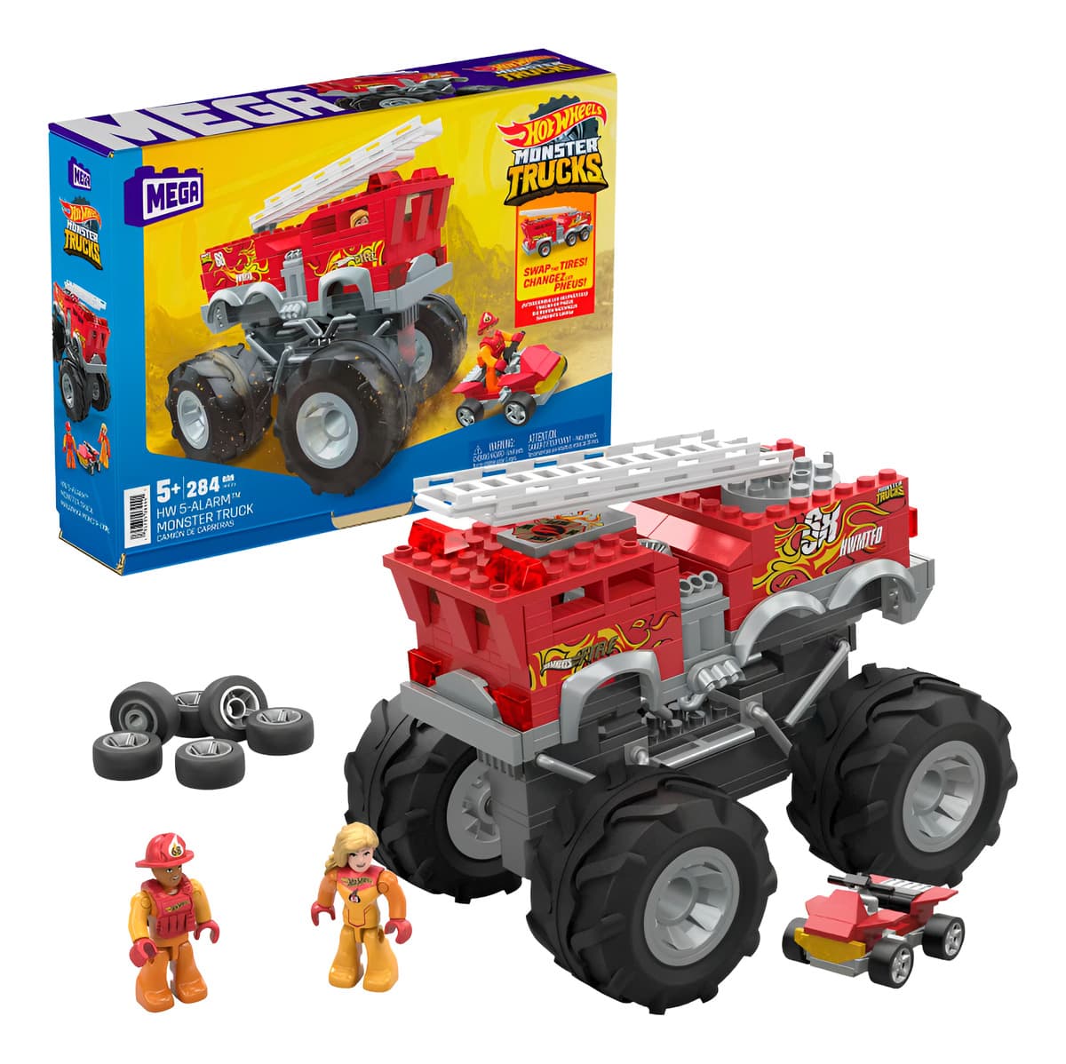 Mega Construx De Hot Wheels 5 Alarm Monster Truck De Mattel