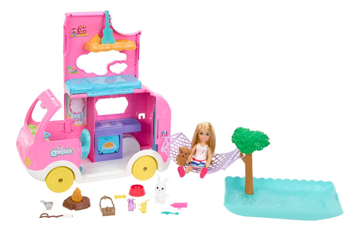 Set De Barbie Chelsea Camper 2 En 1 Hnh90 De Mattel