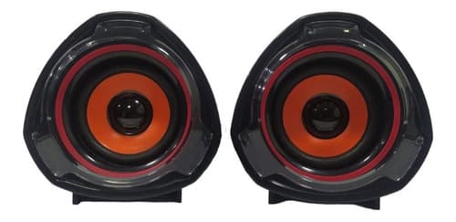 Altavoz Pc 2.0 Stereo 5w X2 Control De Volumen Parlantes Led