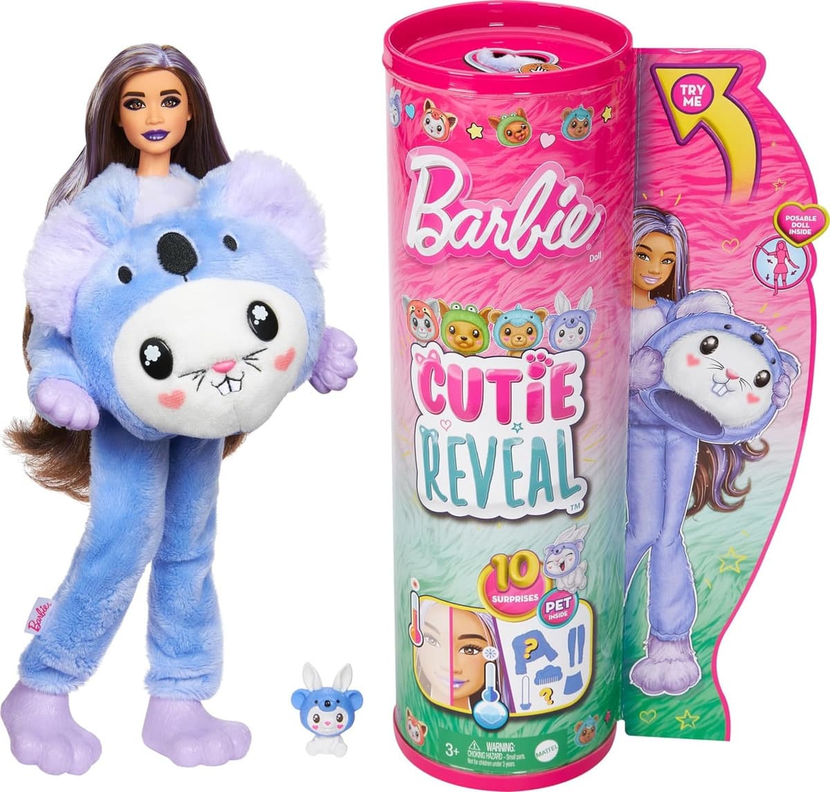 Muñeca Barbie Color Reveal Cutie Reveal Mascotas Koala