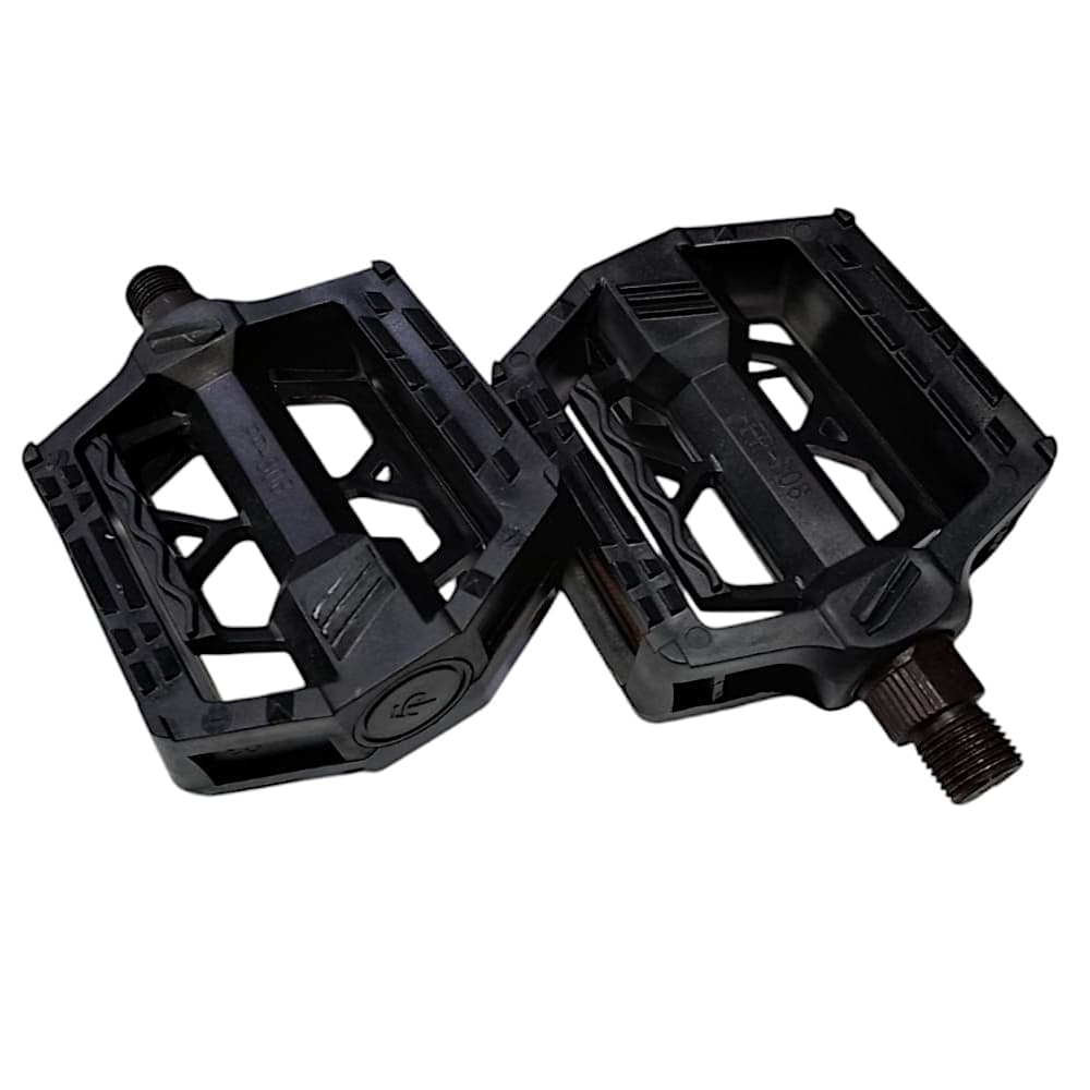 Pedales Negros Grandes De Plataforma Para Bicicleta (fp-808)