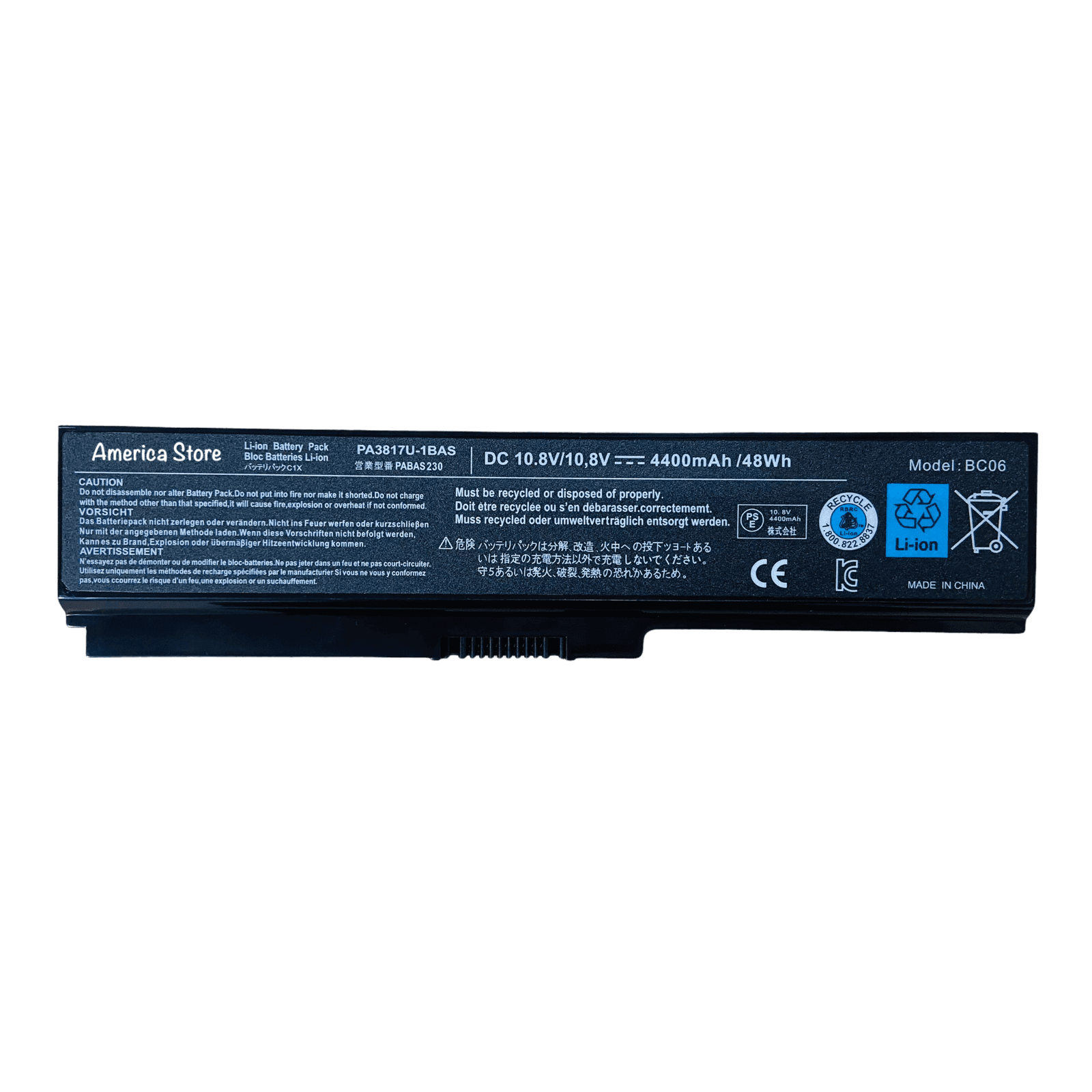 Bateria Portátil Toshiba Pa3817 M305 L515 A660 A665 L645 L655 L700