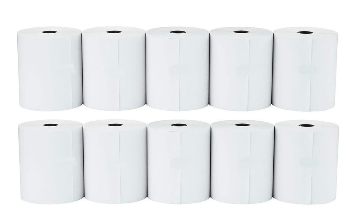 Pack X10 Rollos Papel Termico Impresora Pos 58mm 57x20 Data