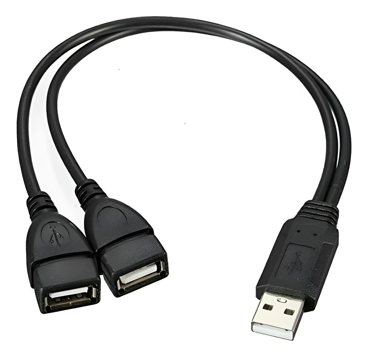 Cable Usb Forma Y 1 Usb Hembra A 2 Usb Machos