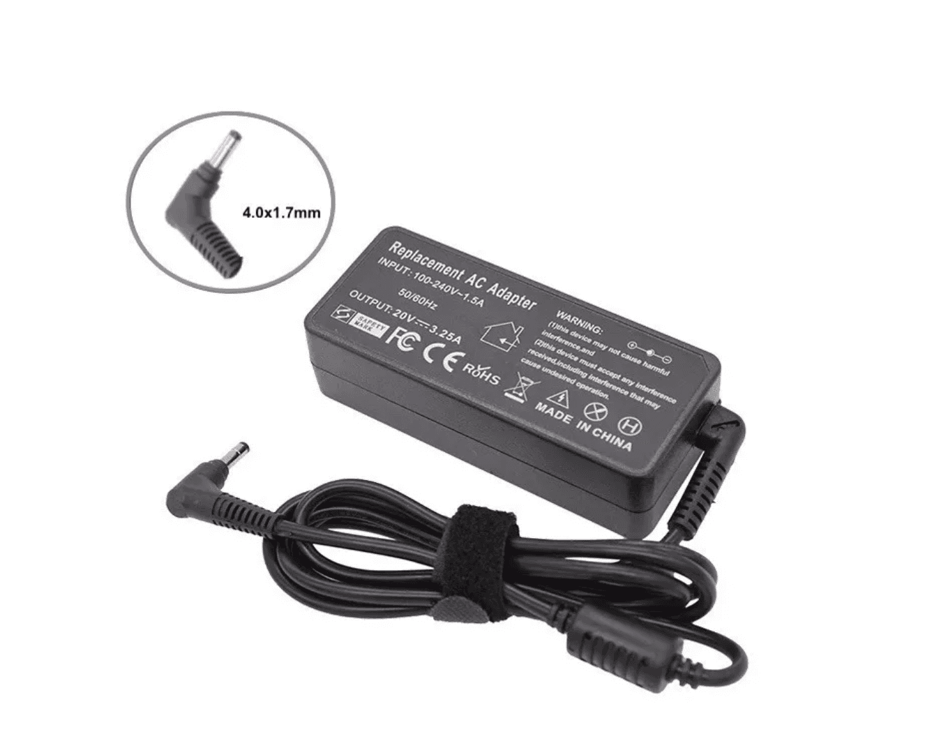 Cargador Portátil Premium Lenovo 20v 3.25a 4,0x1,7mm
