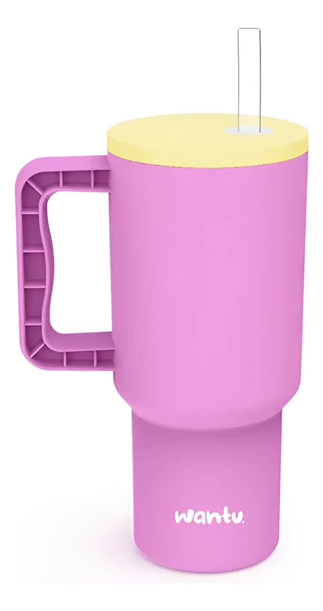 Botilito Wantu Tipo Termo Con Pitillo Portátil 500ml