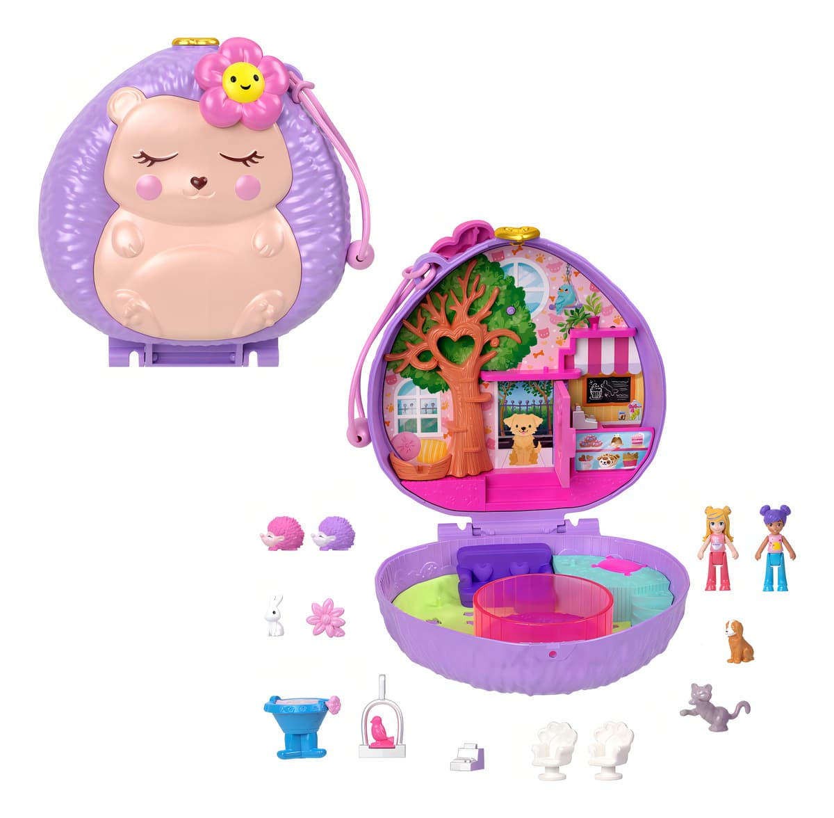 Set De Juego Polly Pocket Estuche De Cafetería De Erizo