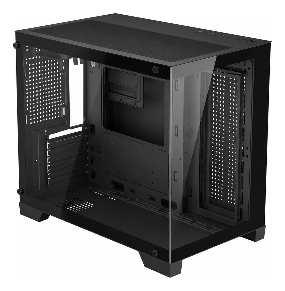 Caja Gamer 420A Panorámica Micro-ATX Mini-ITX Vidrio Black