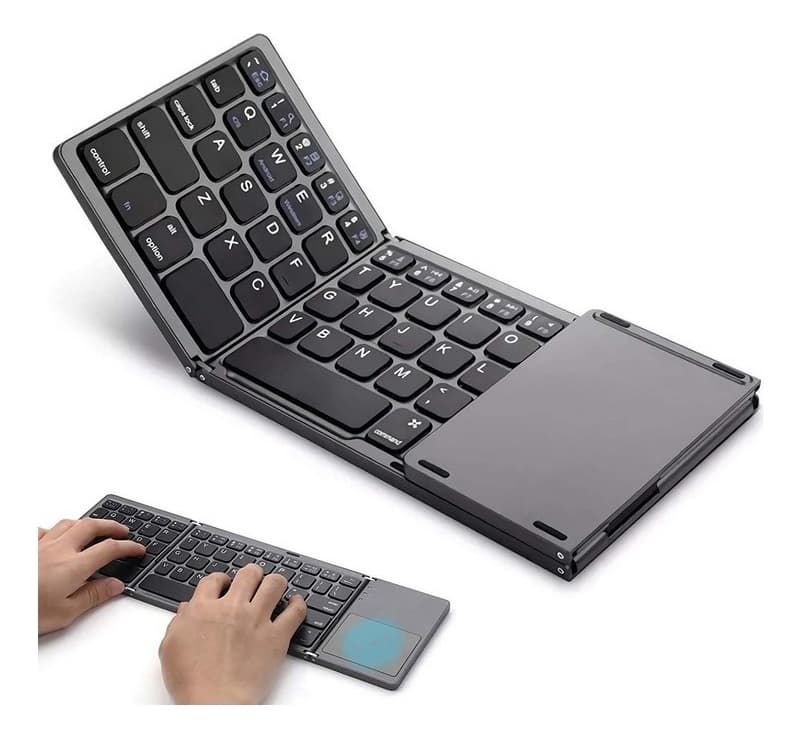 Teclado Bluetooth Plegable Mouse Almohadilla Táctil B034