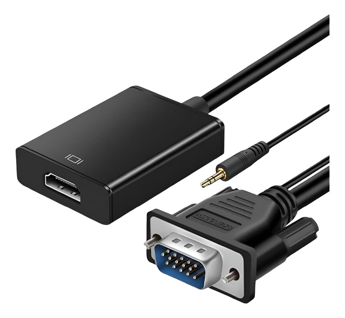 Adaptador/convertidor De Vga Macho A Hdmi Hembra Con Audio