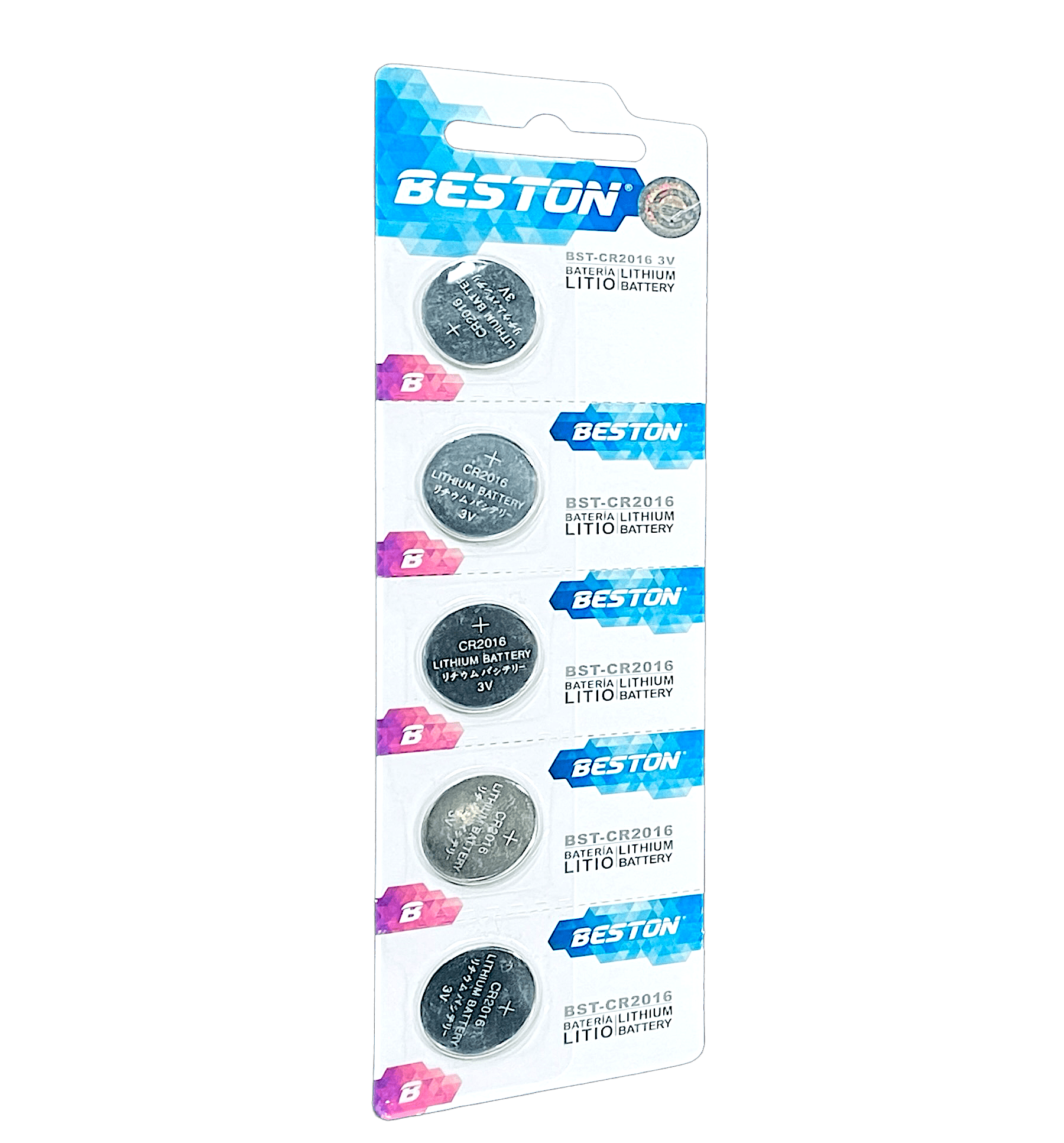 Pila Beston Cr2016 3v Pack X 5 Bateria Litio Cr-2016