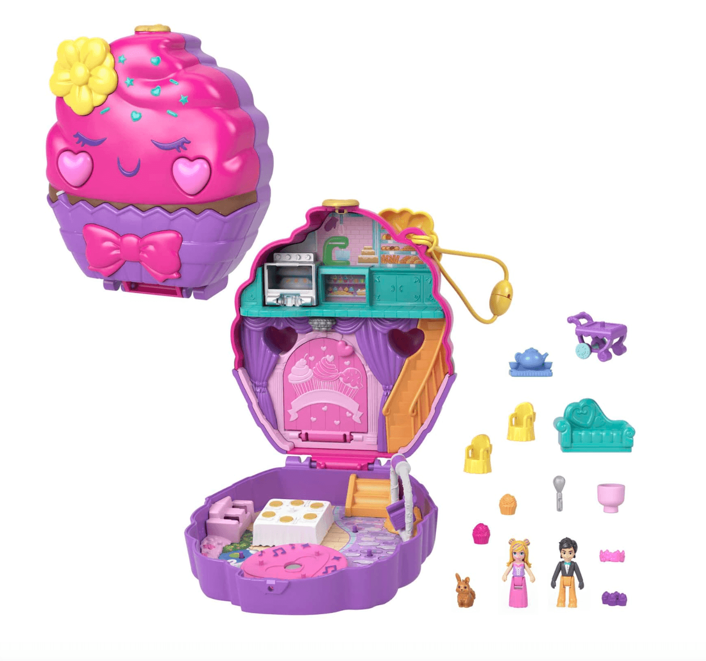 Set de Polly Pocket Juego Pastelería de Cupcakes HKV31