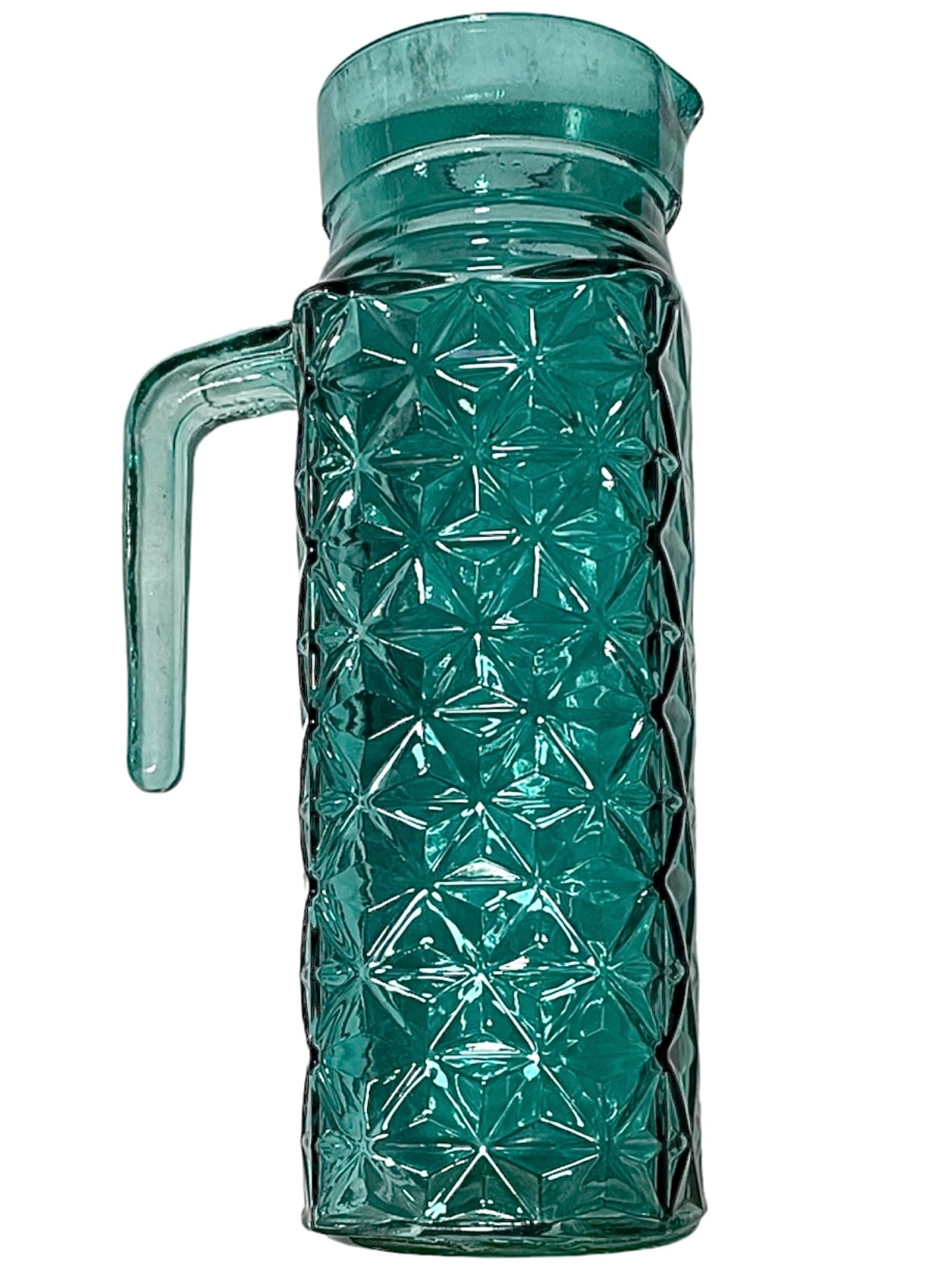 Jarra De Vidrio Verde Diseño De Triagunlos ZIBO CHONGLI 1 L