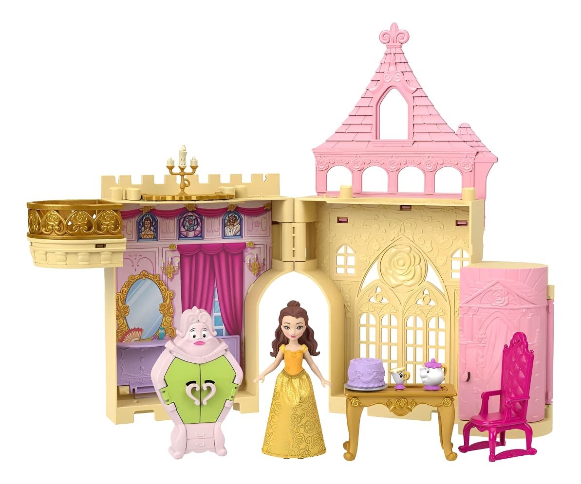 Set De Juego Disney Princess Castillo De Bella De Mattel