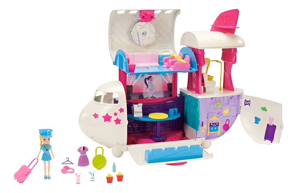Set De Muñeca Polly Pocket Jet Aventuras Fabulosas Gkl62