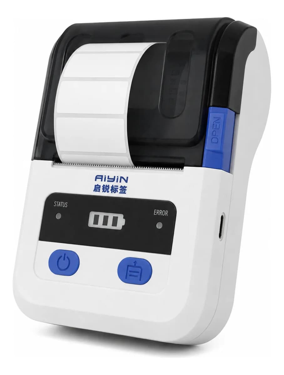 Impresora Térmica 58mm Bluetooth Etiquetas Adhesivas Y Papel