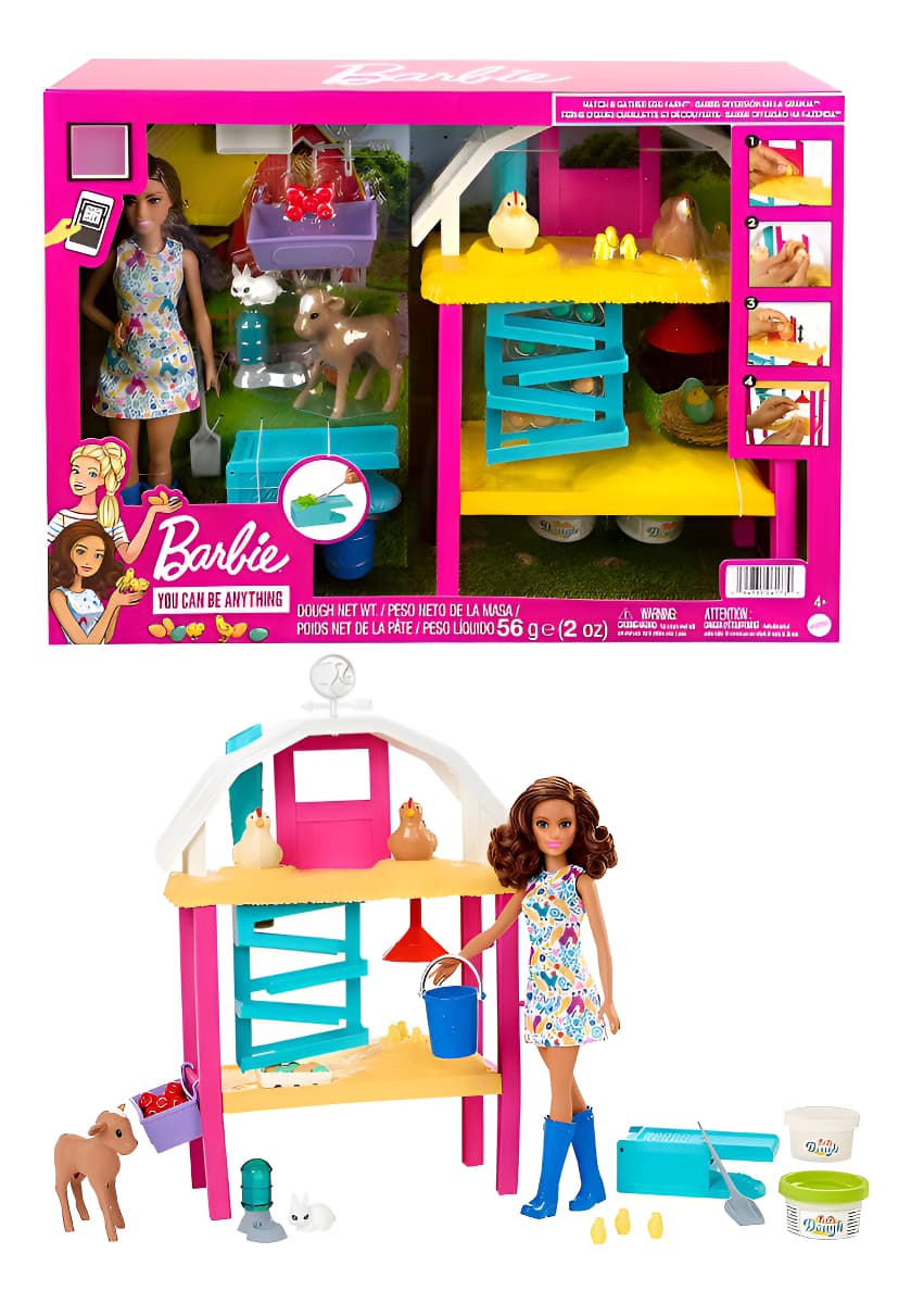 Set De Muñeca Barbie Diversión En La Granja Hgy88 De Mattel