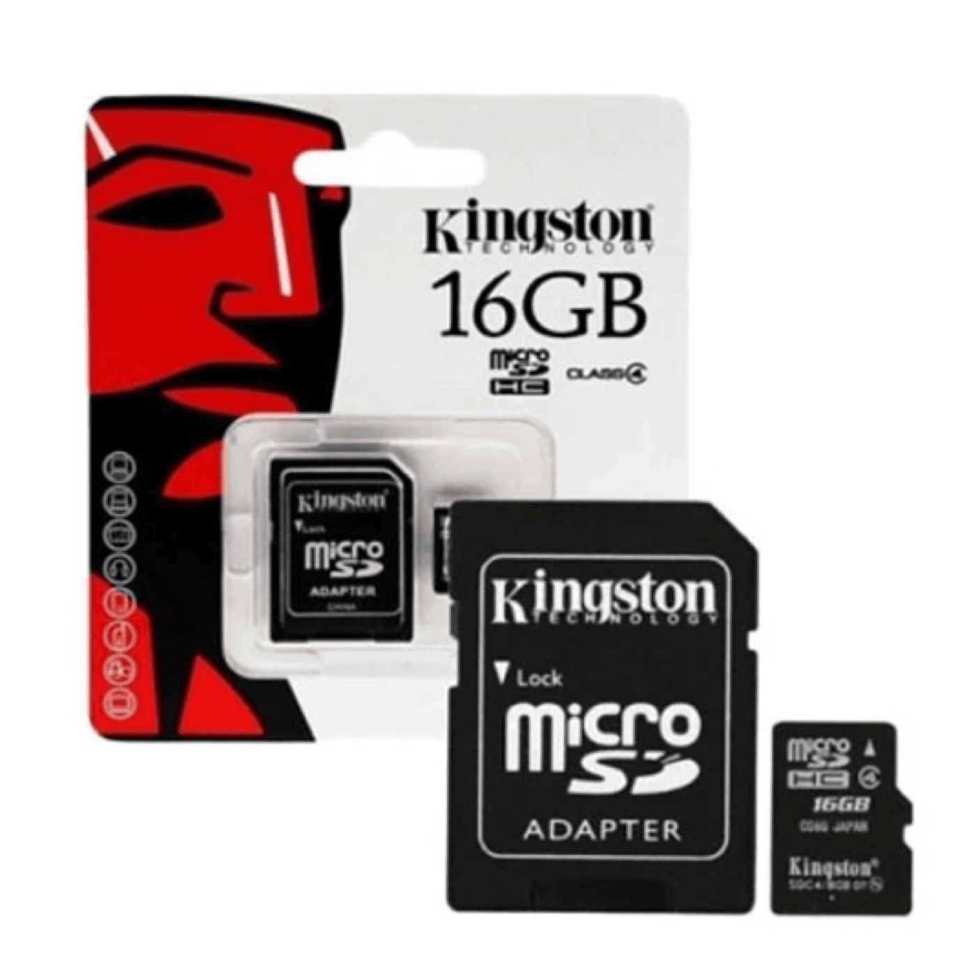 Memoria Micro Sd Kingston 16gb Clase 10 + Adaptador Sd