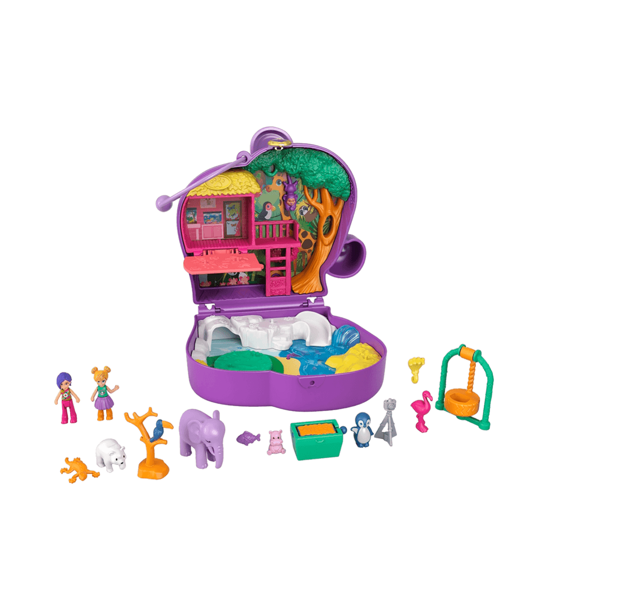 Set De Polly Pocket Estuche Aventura de Elefante GTN22