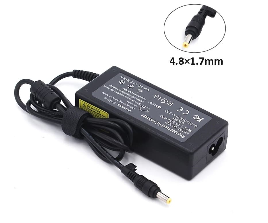 Cargador Portátil Hp Punta Amarilla 18.5v 3.5a 65w 4.8x1.7mm