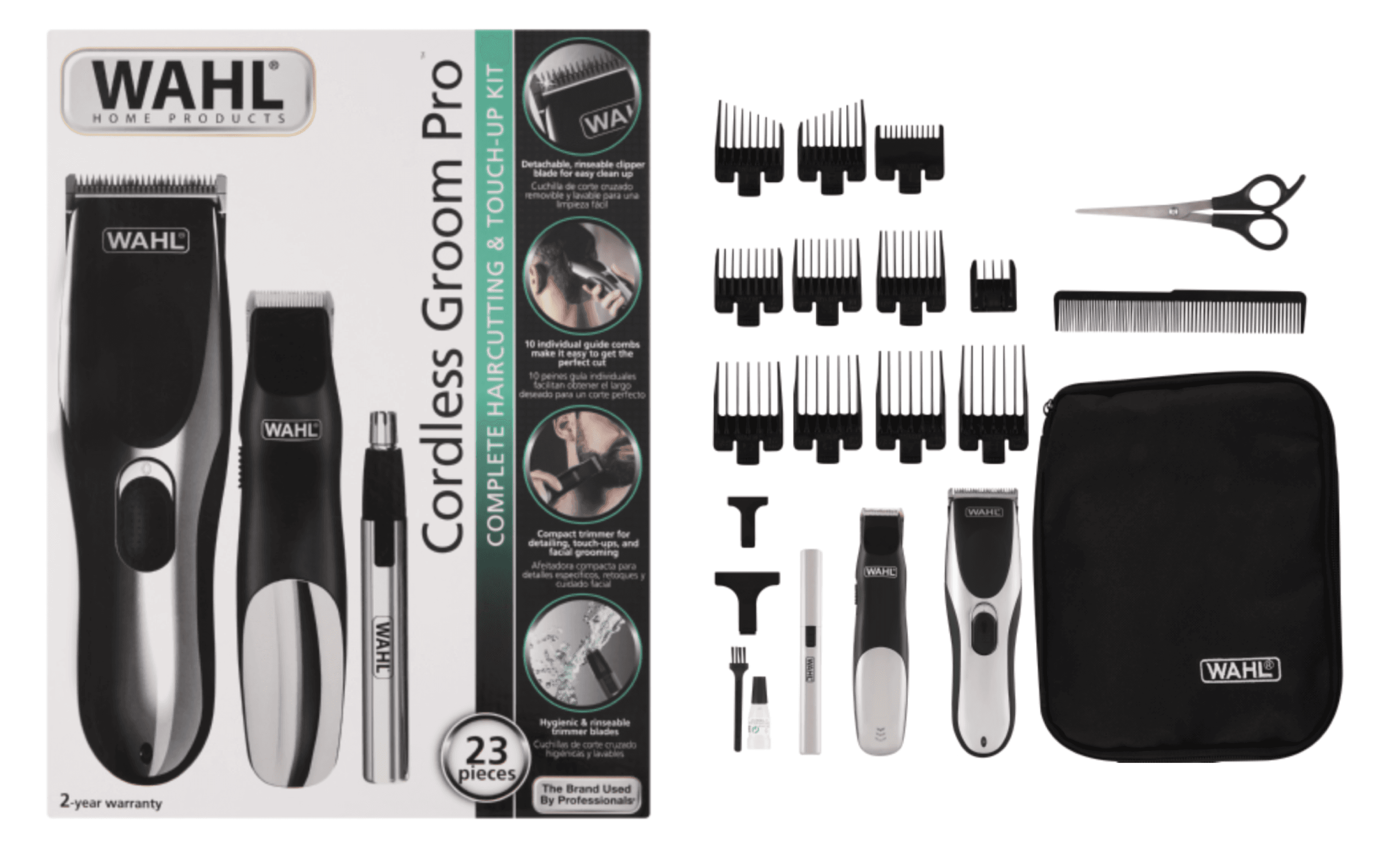 Maquina Wahl Kit Cordless Gromm Pro 23 Piezas 09649-2168