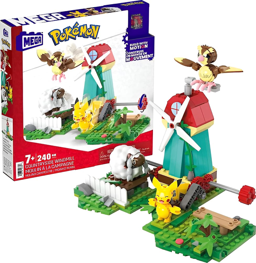 Mega Construx Pokemon - Molino Campestre 240 Pcs De Mattel