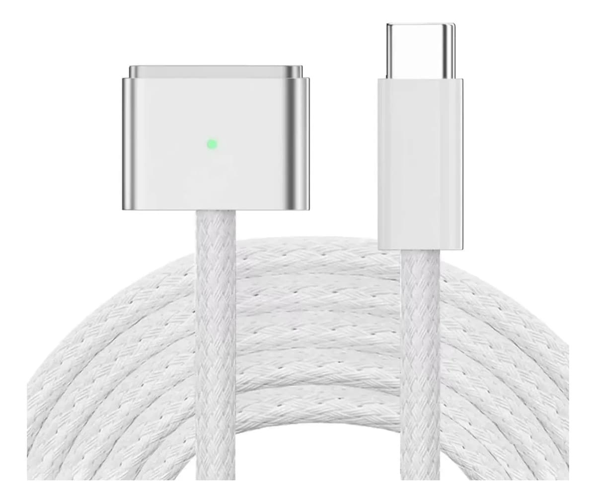 Cable De Carga Usb-c Tipo C A Magsafe 3 Tejido Magnetico 2m