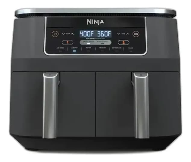 Freidora De Aire Ninja 7.6 Litros 2 Canastas Dz201 Gris