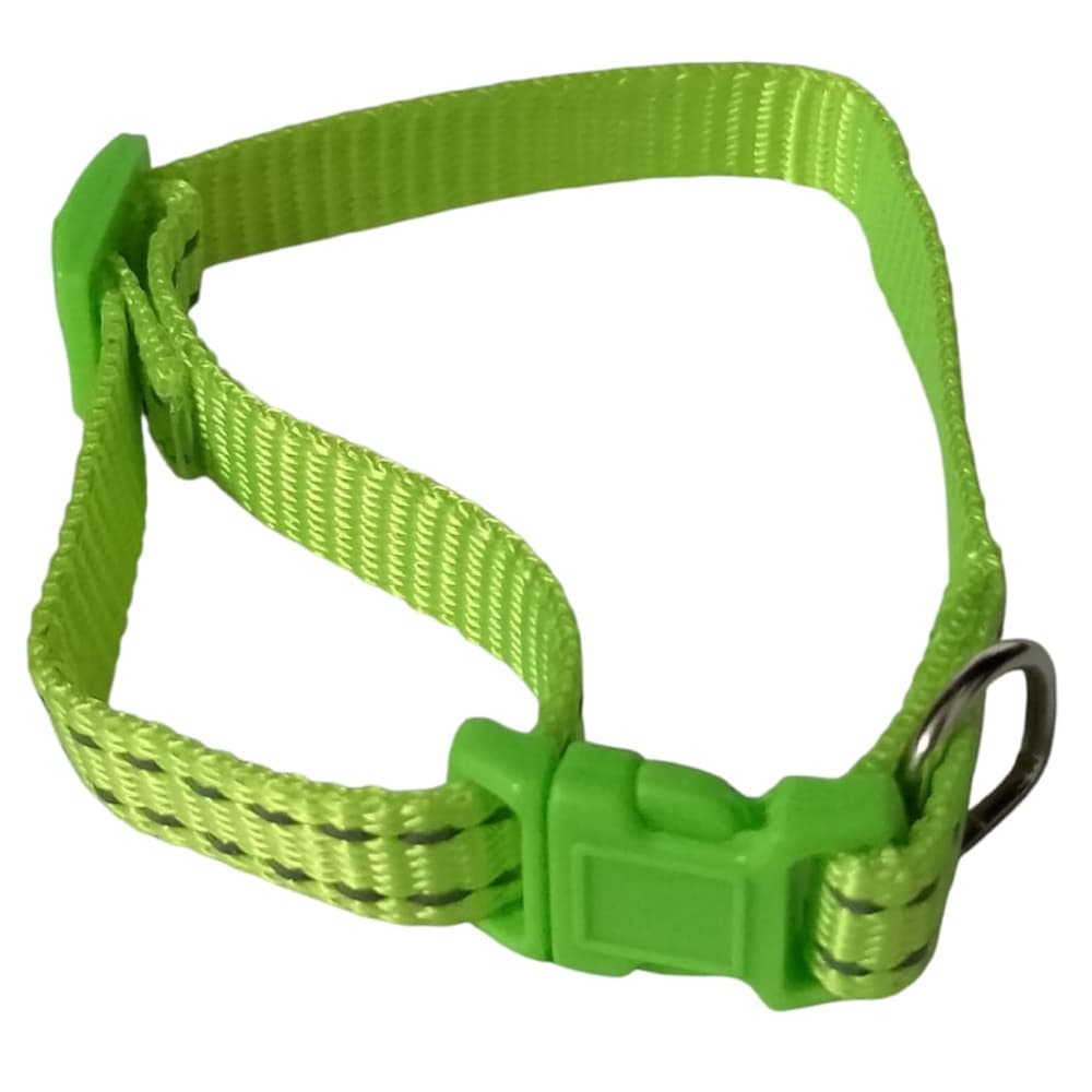 Collar Para Perro De Nylon Bandas Reflejantes